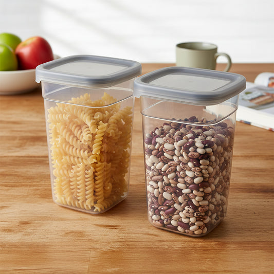 Plastic Multipurpose Kitchen Storage Fridge Container (1200 Ml 6 Pc)