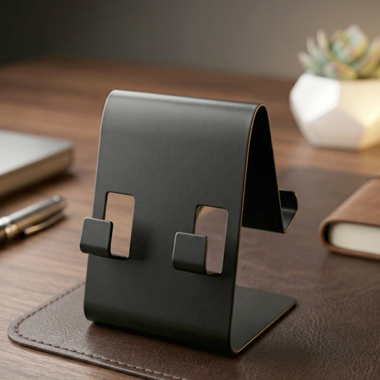 Metal Mobile Phone Tablet Stand (1 Pc Black Color)