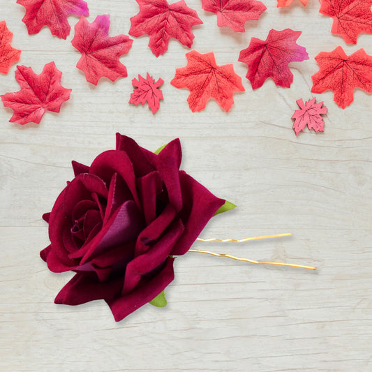 Colourful Flowing Flower Hair Pin (4 Pcs Set Mix Color)