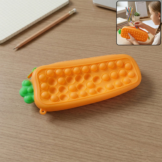 Pop It Pencil Pouch With Zipper (1 Pc)