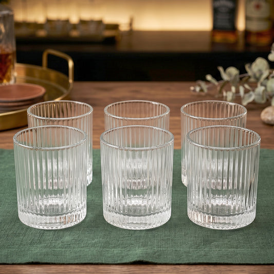Premium Crystal Glass Tumbler (6 Pc Set 250 Ml Each)