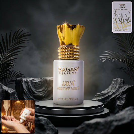 Sagar Java Positive Vibes Roll-on Attar Alcohol-free Perfume Oil For Men And Women (9.9 Ml)