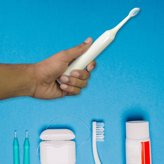 Electric Toothbrush For Adults With 3 Toothbrush Head (1 Pc Battery Not Included)