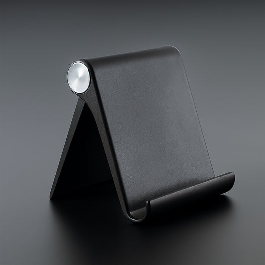 Plastic Foldable Desktop Mobile Stand (1 Pc Black)