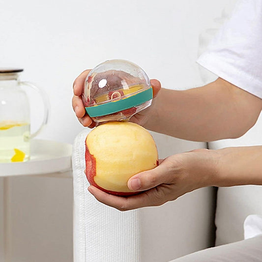 10030 Multifunctional Round Shape Peeler With Container Removable And Washable Storage Type Vegetable Fruit Peeler For Kitchen (1 Pc Mix Color)