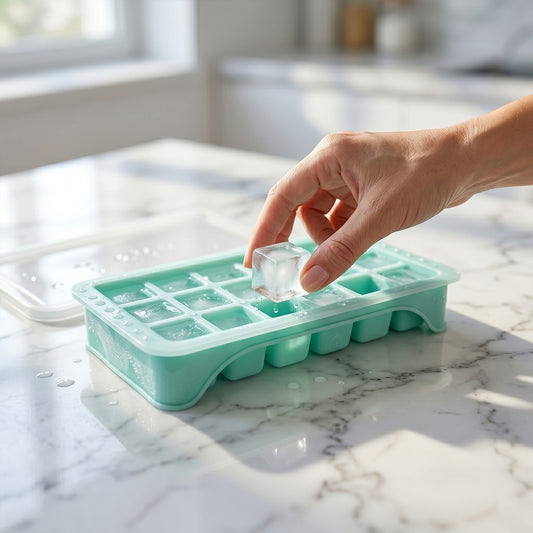 Premium 18grid Pop Up Ice Tray With Lid (1 Pc)