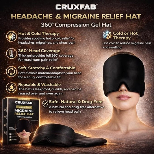 The Blackout HeadSoothe: Ultimate 360° Cold Therapy Migraine Mask