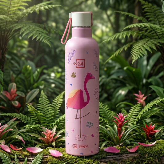 Pexpo Oslo Art Printed Insulated Stainless Steel Water Bottle - 750 Ml