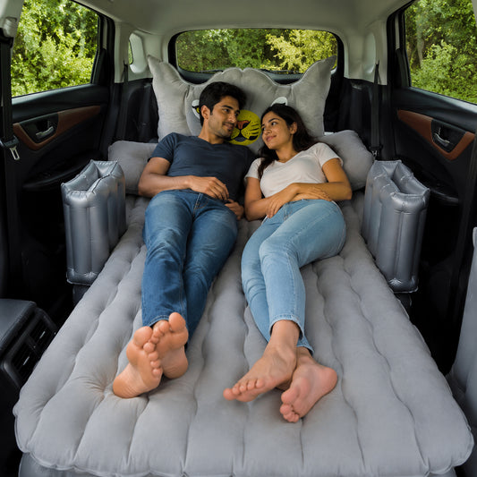 Car Air Mattress Bed Set Inflatable Travel Bed With Pillow Cushions Air Pump