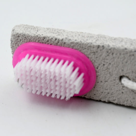 9352 Hand And Foot Brush With Pumice Stone To Remove Dead Skin Callus Stone Foot Scrubber Pedicure Brush For Dead Skin