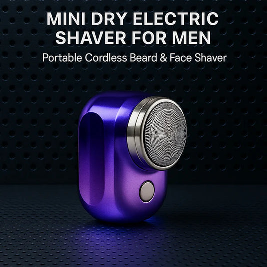 Electric Beard Trimmer – Portable USB Rechargeable Grooming