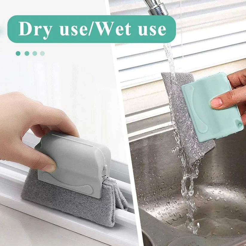 Window Groove Cleaning Brush - Slim Crevice Cleaner