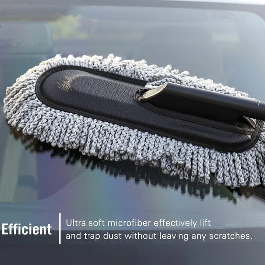 Car Duster – Retractable Handle Microfiber | Velvet Wheels