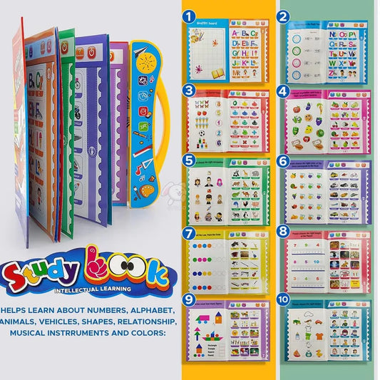 Kids Learning Book – Interactive Musical Alphabets & Numbers