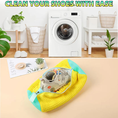 Shoe Washing Machine Bag – Microfiber Chenille Lining with Zipper