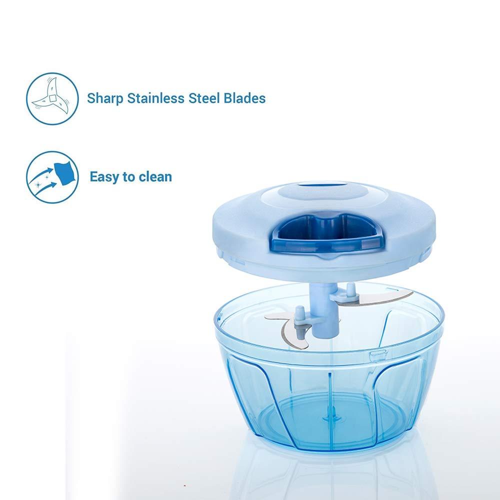 080 Manual Food Chopper Compact  Powerful Hand Held Vegetable Chopperblender