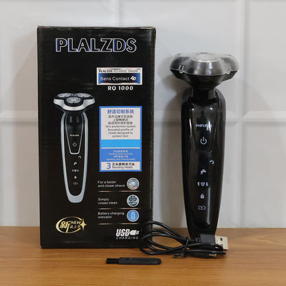 Rechargeable Electric Rotary Shaver Trimmer For Men (1 Set)