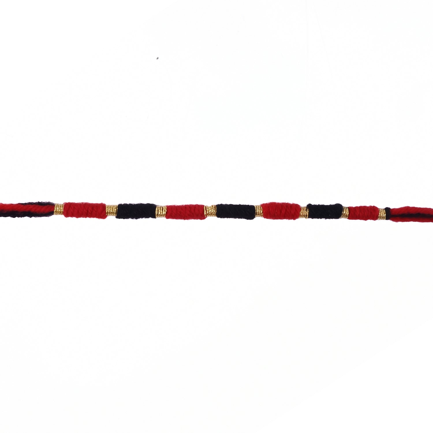 Handmade Black And Red Bracelet Rakhi For Brother (1 Pc)