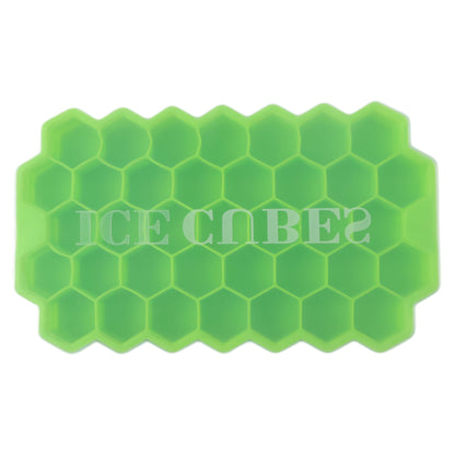 Premium Honeycomb Silicone Ice Cube Tray With Lid (1 Pc)