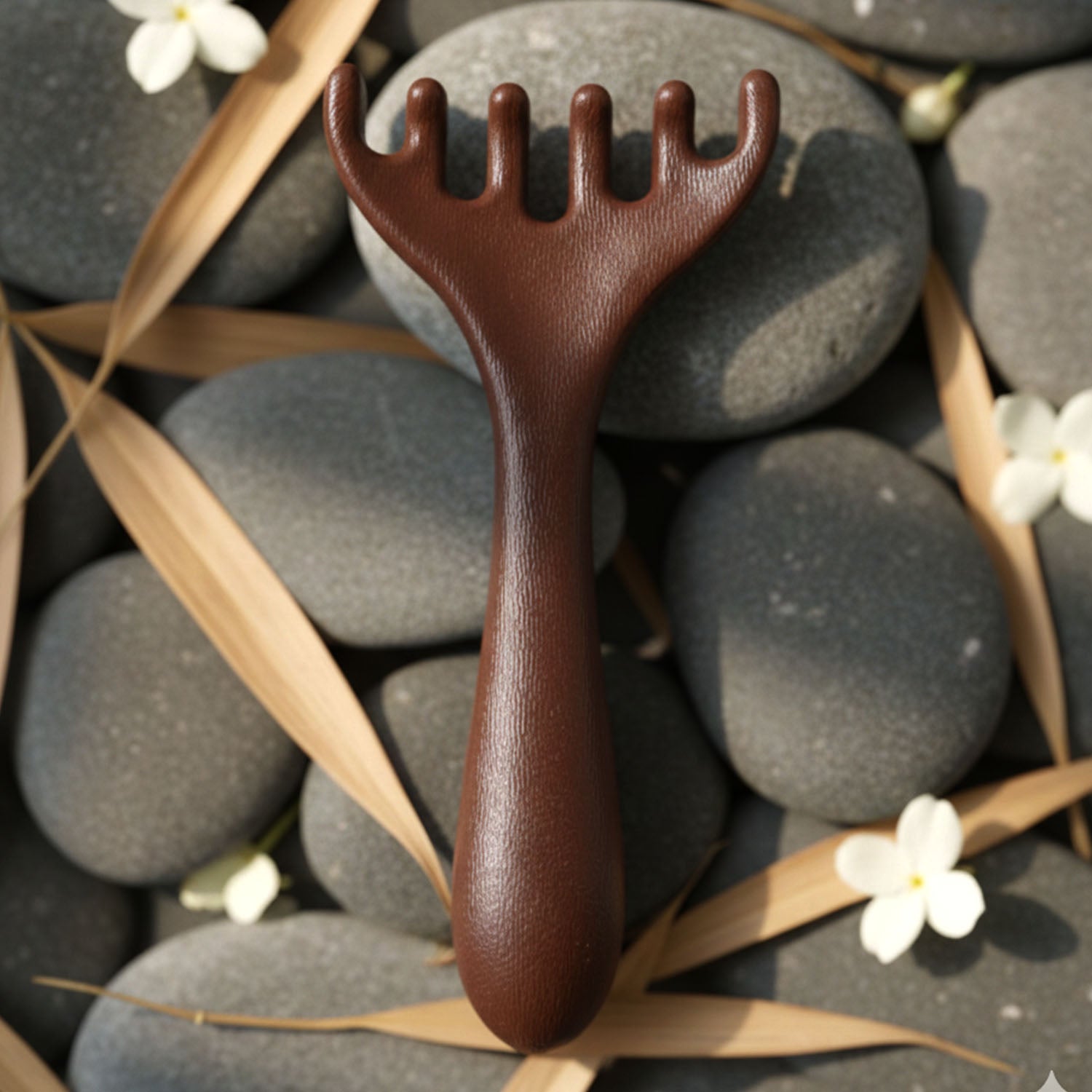 Manual Wooden Style Head  Neck Scalp Massager (1 Pc)