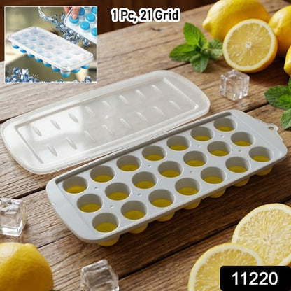 Round Ball Ice Cube Tray With Lid 21 Grid Ice Mold Tray (1 Pc)