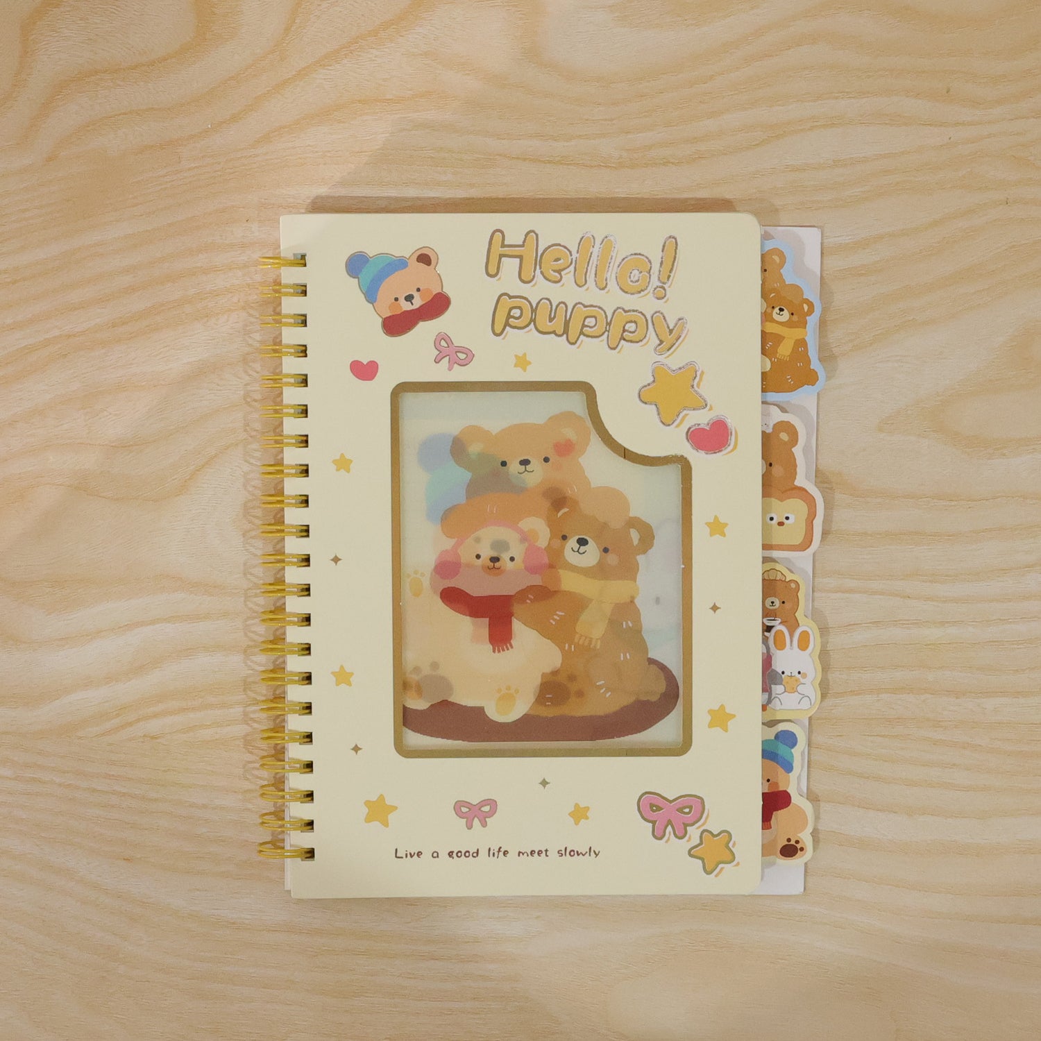 Cute Cartoon Printed Spiral Diary Notebook (54x196 Mm)