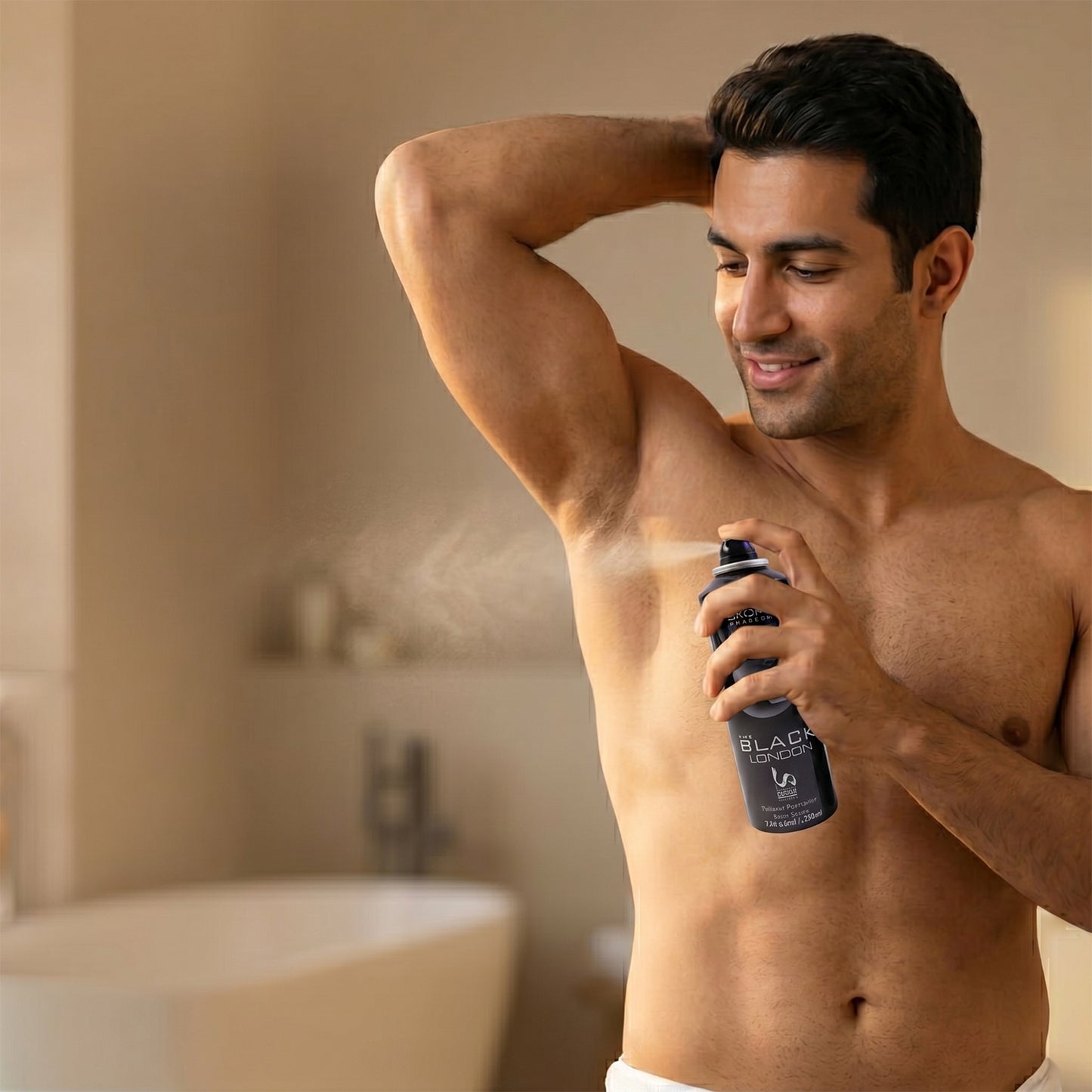 Sagar Just Black London Perfume Body Spray Deodorant For Men (200 Ml)