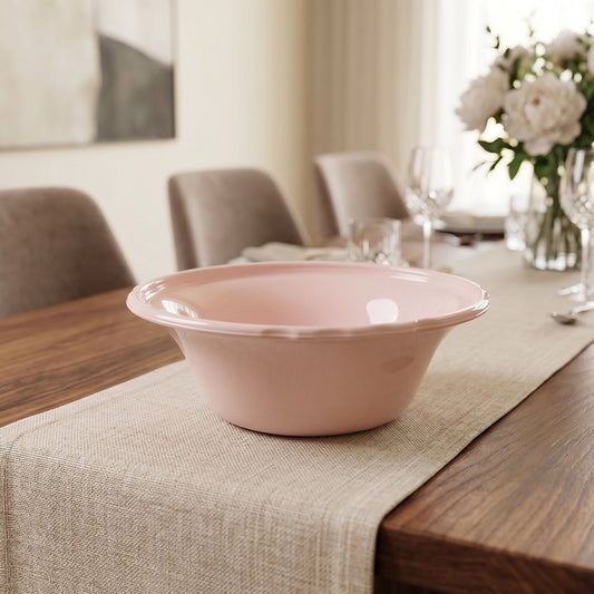 Plastic Serving Bowl Set Multicolour Unbreakable Kitchen Bowls (6 Pc Set)