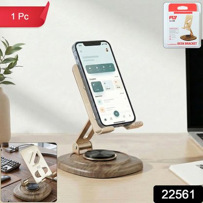 Adjustable Metal Desk Phone Stand With Plastic Base (1 Pc)