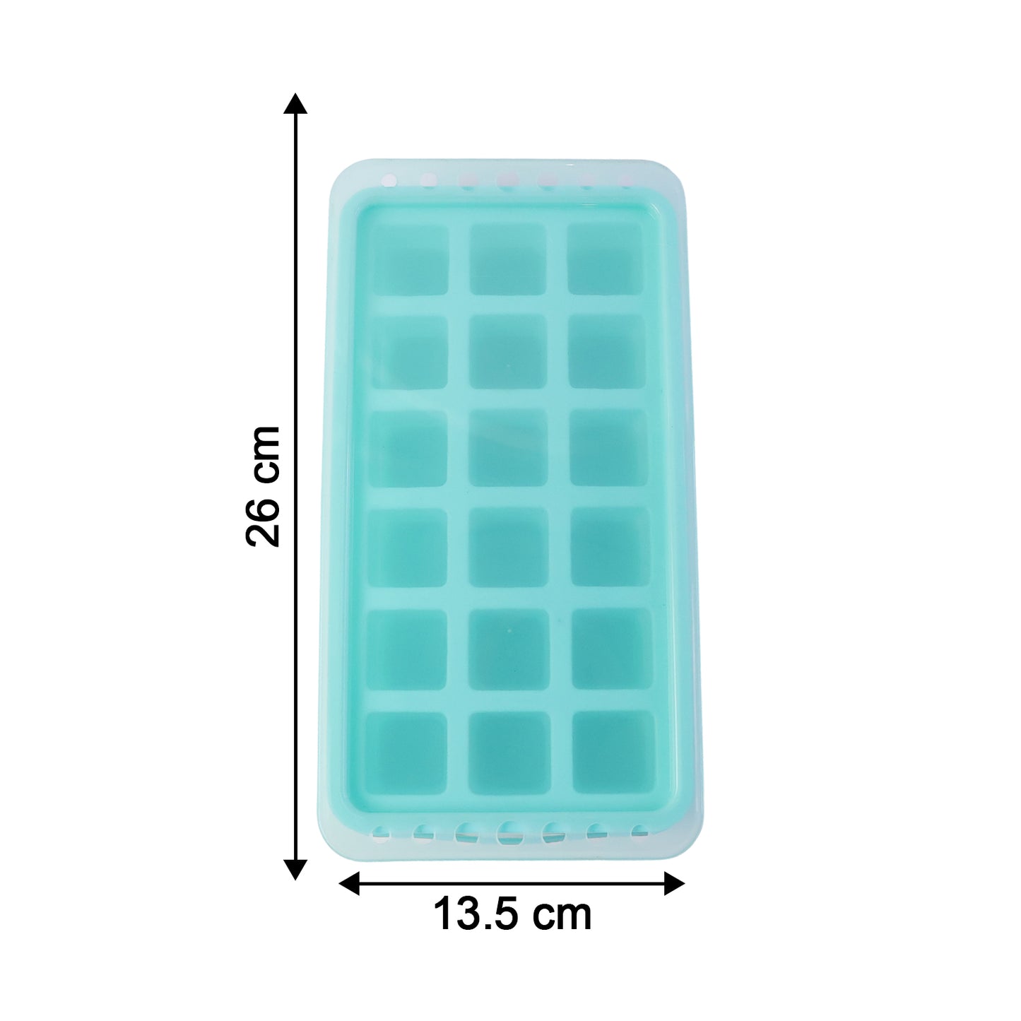 Premium 18grid Pop Up Ice Tray With Lid (1 Pc)