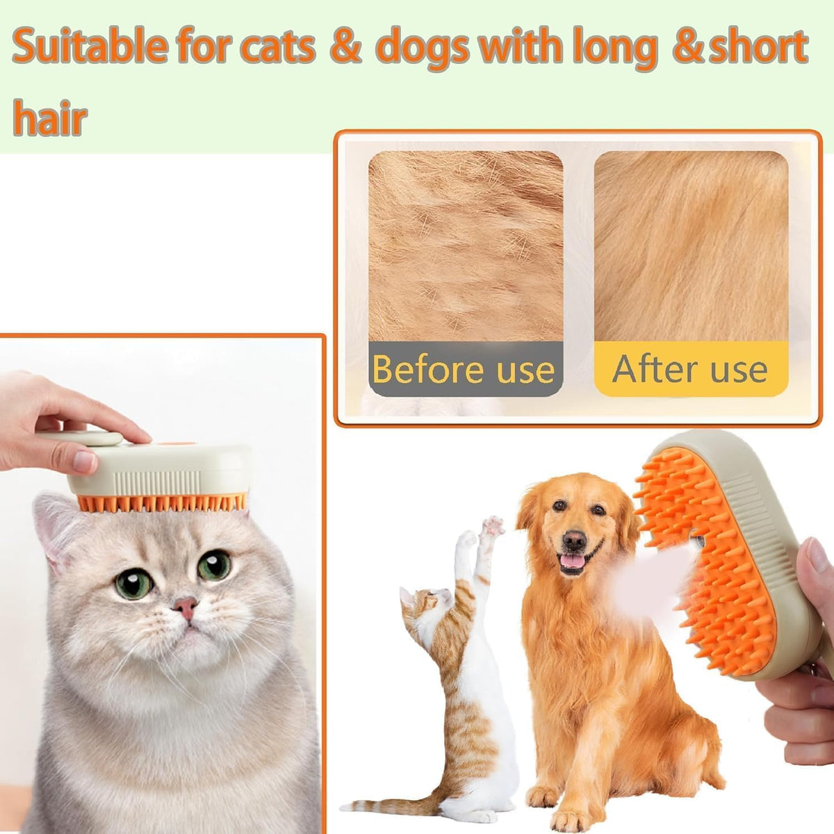 Pet Steam & Water Spa Brush