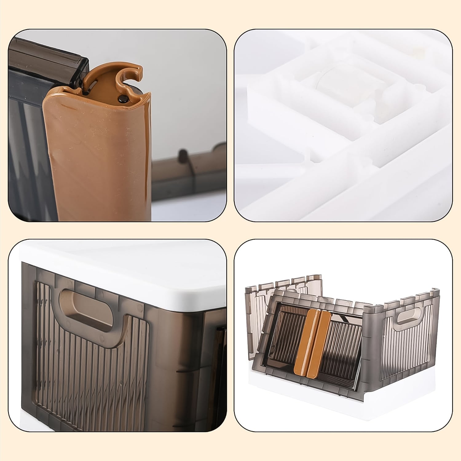 Plastic Folding Wardrobe Storage Organizer (1 Layer  1 Pc)