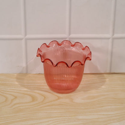 Decorative Ruffled Flower Pot Planter Vase For Home Table And Plant Decor (1 Pc)