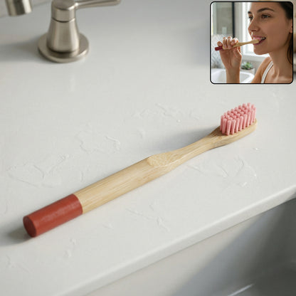 Eco Friendly Bamboo Toothbrush With Soft Bristles (1 Pc)
