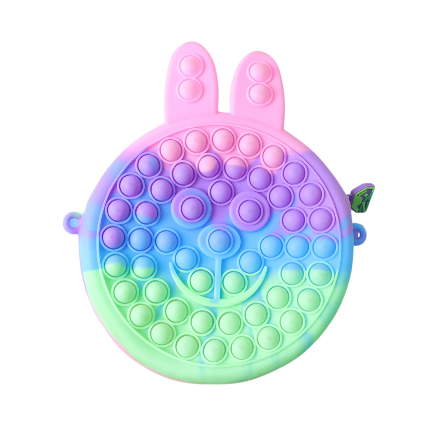 Cute Caterpillar Shape Pop It Silicone Pencil Pouch (1 Pc)