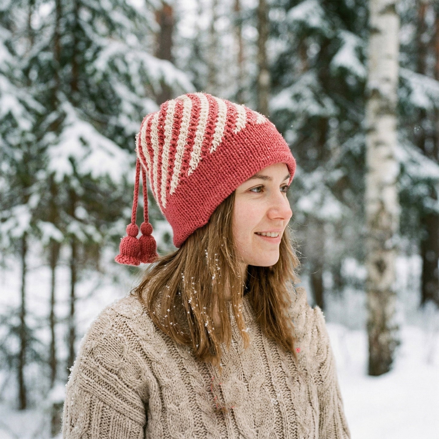 Cute Winter Woolen Knitted Caps For Men  Women (1 Pc Mix Design)