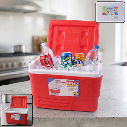 Heavy Duty Insulated Ice Box (1 Pc Red  3ltr)
