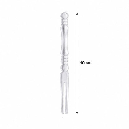 Mini Disposable Plastic Fruit Fork For Parties Snacks And Desserts (1 Pack)