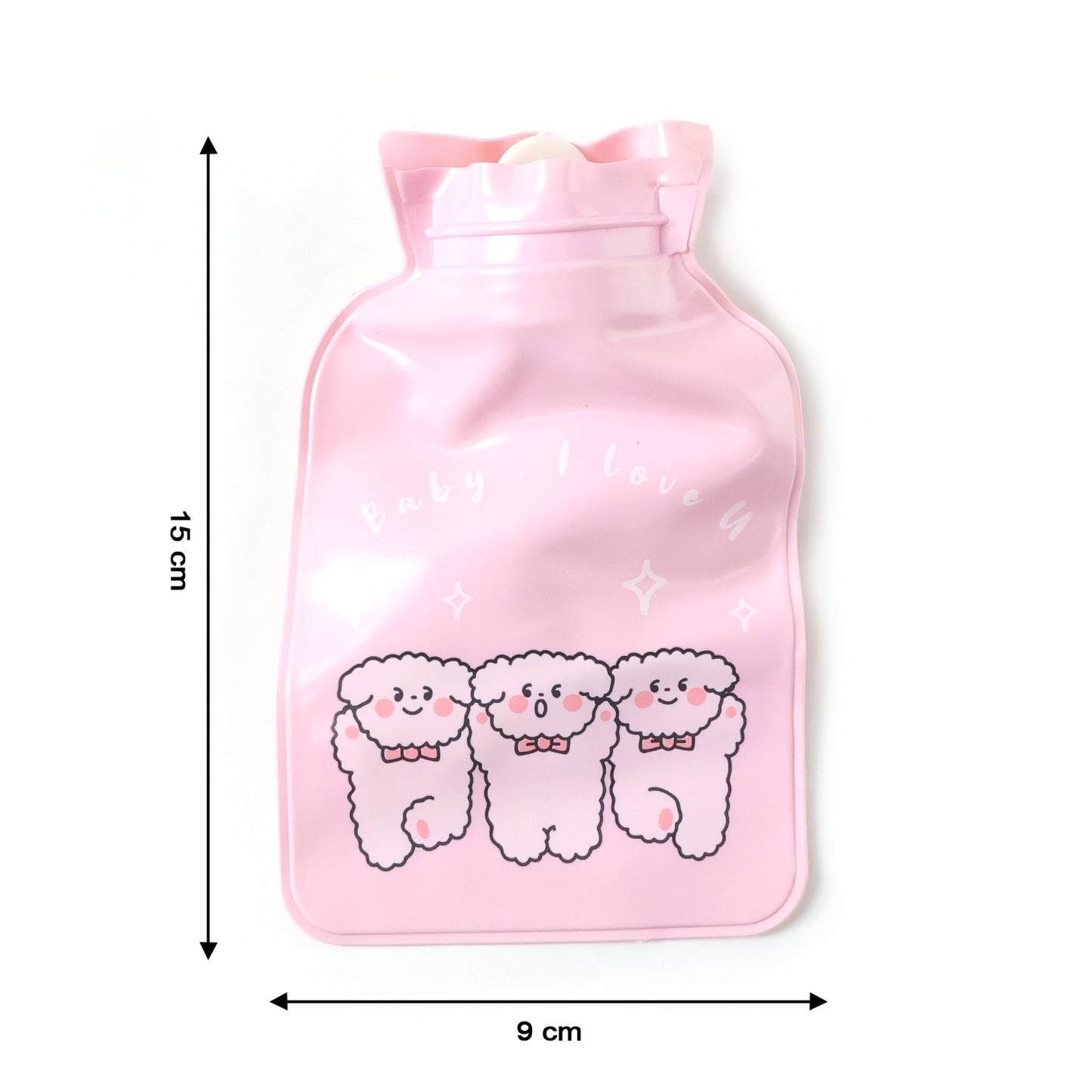 Cute Printed Mini Hot And Cold Water Bag 15 X 9 Cm (1 Pc)