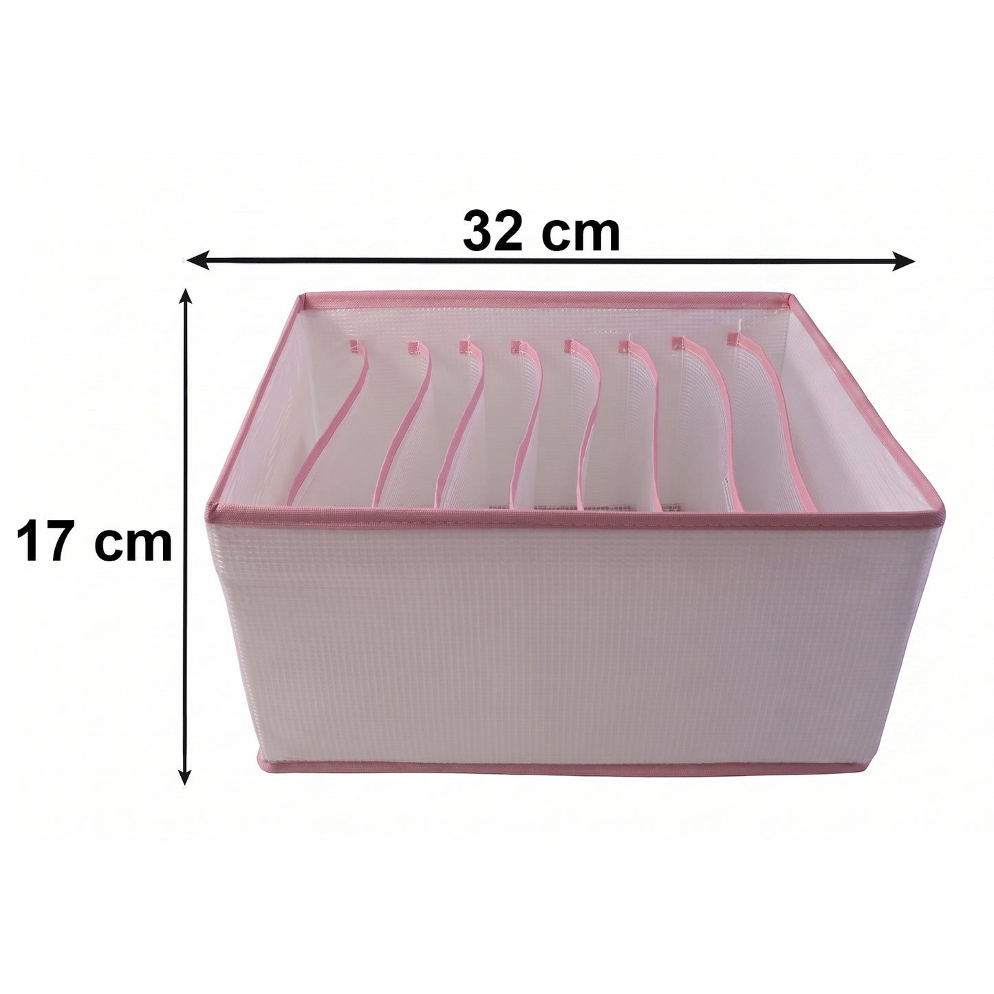 9 Section Foldable Clothes Organizer Wardrobe Drawer Storage Box For Jeans (1 Pc)