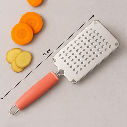 Supermom Stainless Steel Multipurpose Vegetable And Cheese Grater With Soft Grip Handle (1 Pc)