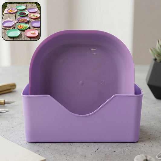 11 In 1 Multipurpose Plastic Snack Serving Tray Plates  (1 Set)