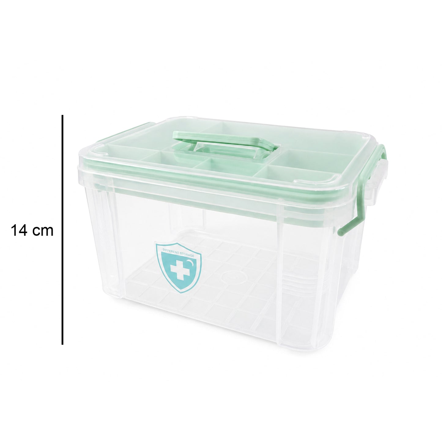 Plastic Medicine Storage Box With Lid For First Aid Tablet  Healthcare Organizer (1 Pc)