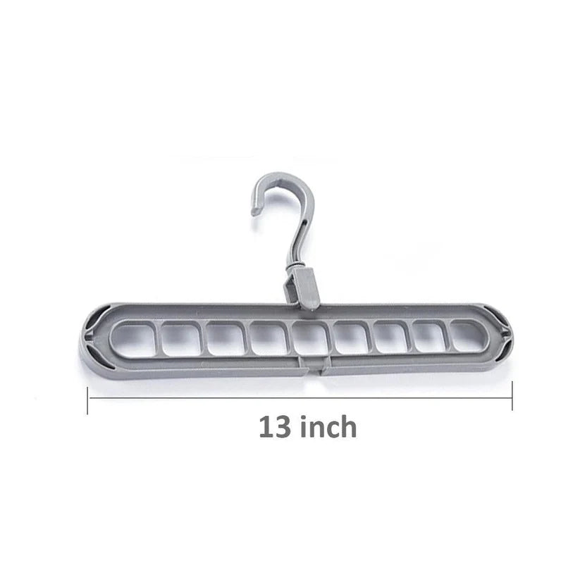 Space Saving Hanger – 9-Hole Wardrobe Organizer