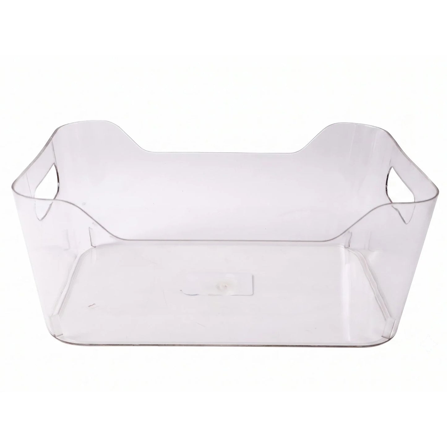 Transparent Plastic Storage Box Organizer With Handle For Fridge Pantry (1 Pc)