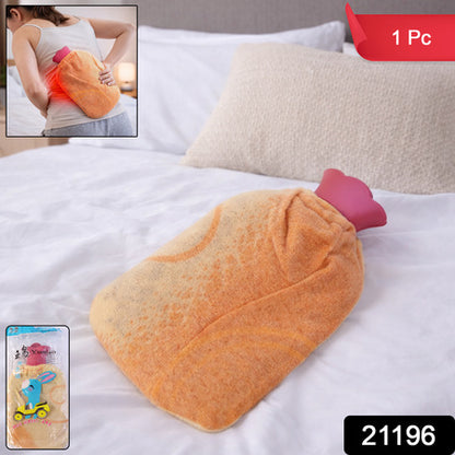 Reusable Hot Water Bag With Soft Fabric Cover (1 Pc)
