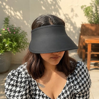 Women’s Adjustable Wide Brim Sun Visor Cap for Outdoor Summer Use (Random Color 1 PC)