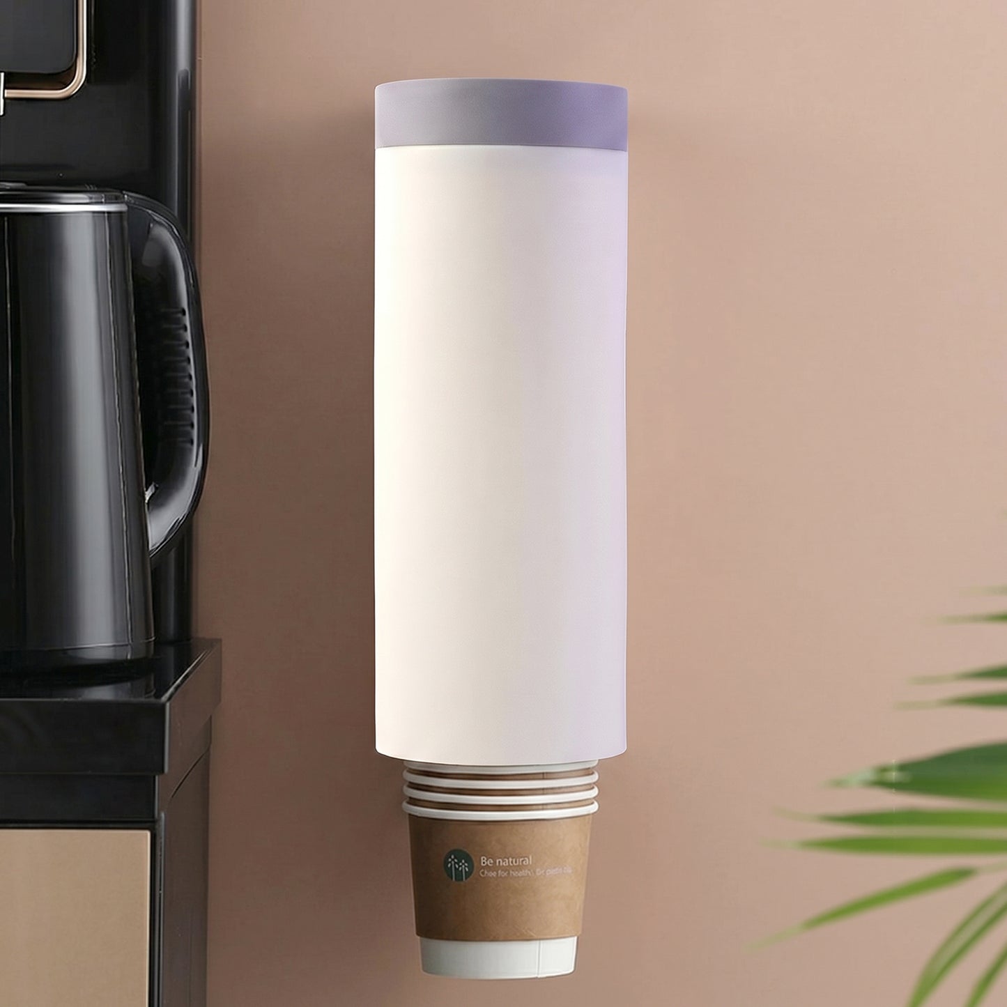 Wall Mounted Paper Cup Holder Disposable Cup Dispenser Storage Organizer (1 Pc)