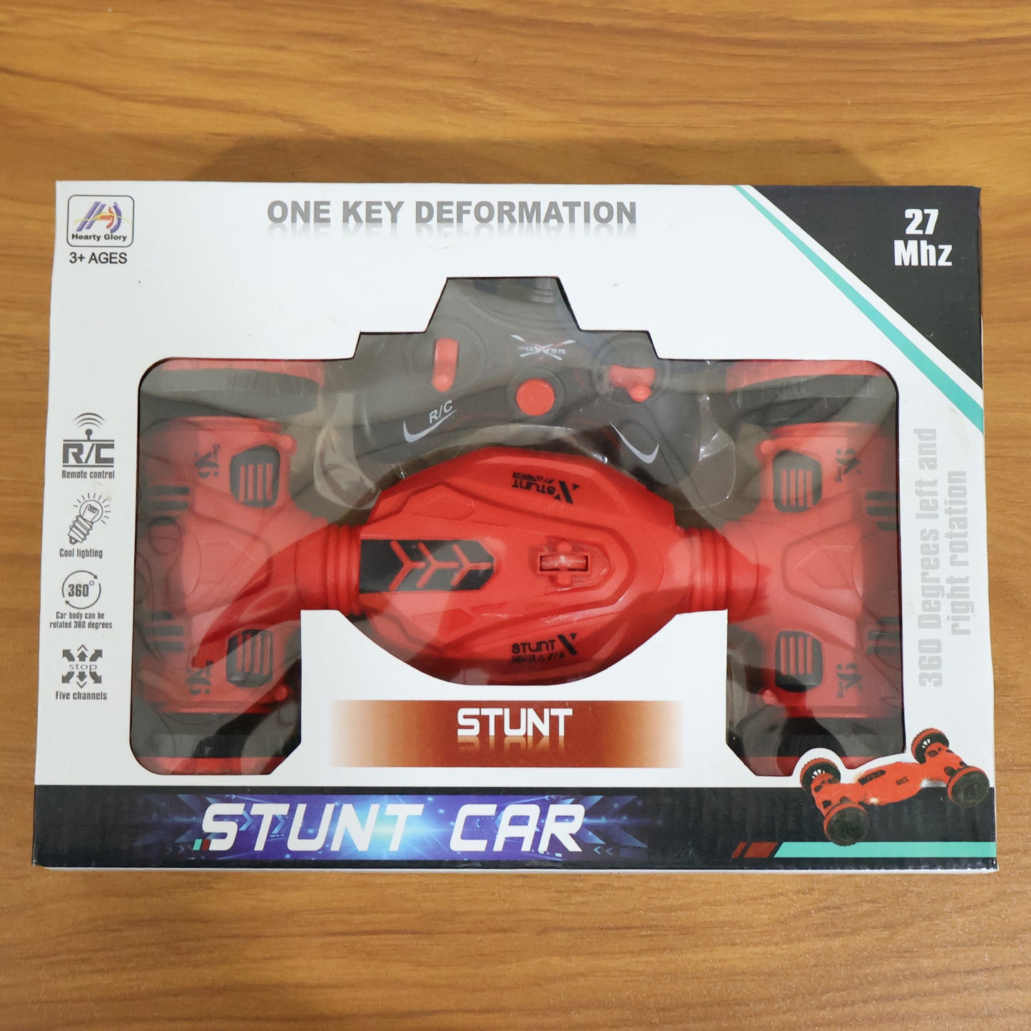 Remote Control One-key Deformation Stunt Car (1 Set)