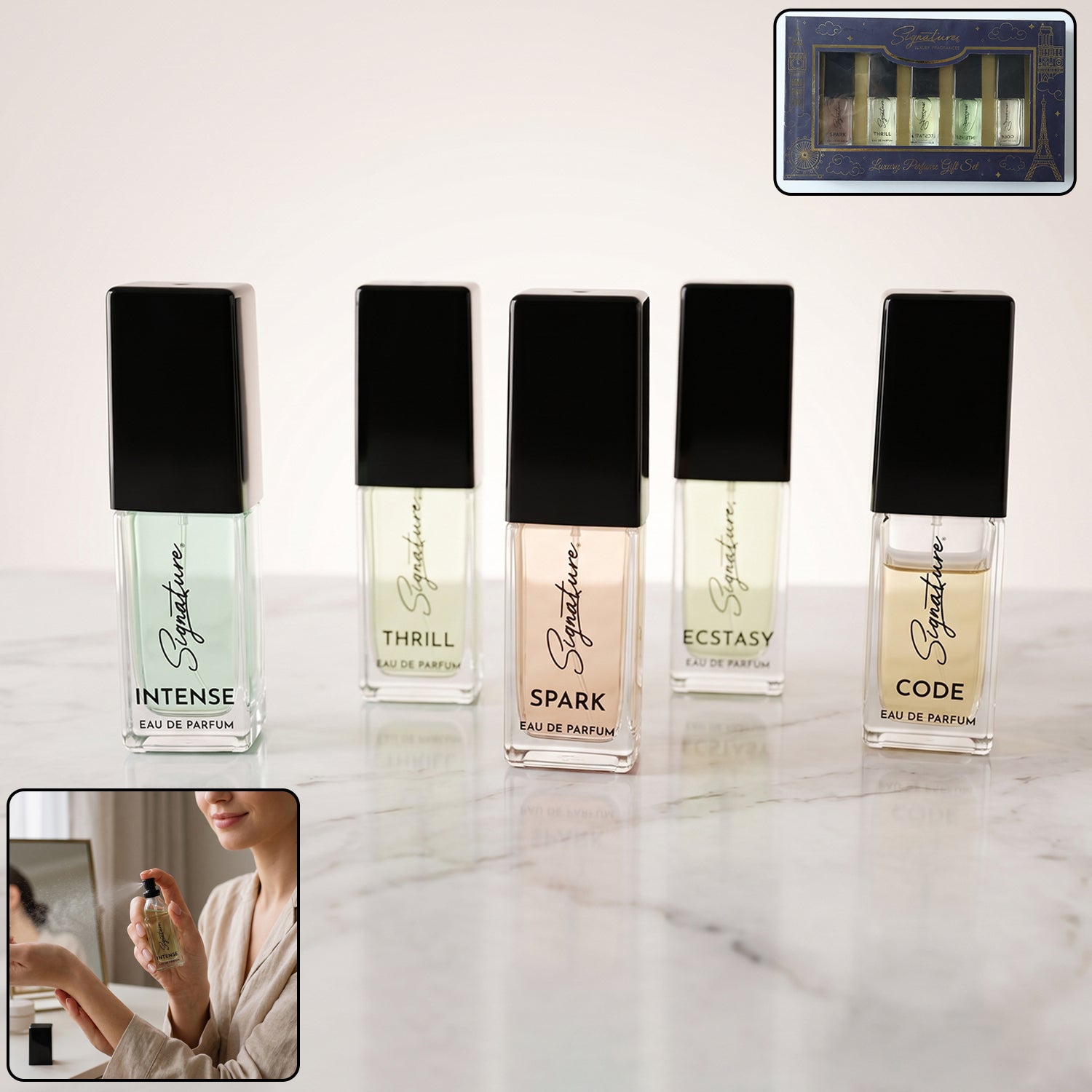 Signature Luxury Perfume Gift Set (5 Pc 15 Ml Each)